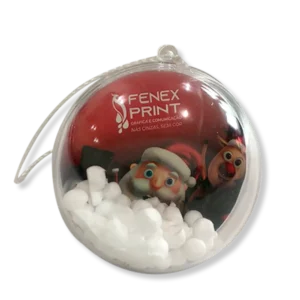 Bolinha de Natal em Acrílico Personalizada