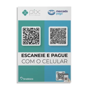 Placa Pix QRCode