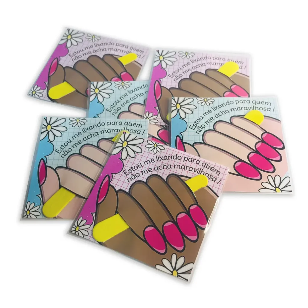 Tag Com Lixa de Unha Dia da Mulher