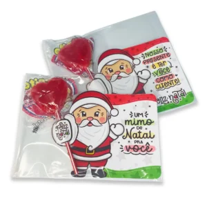 Lembrancinha de Natal - Tag Pirulito do Papai Noel