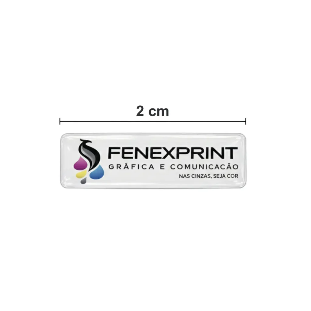 Adesivo 3D Resinado Retangular