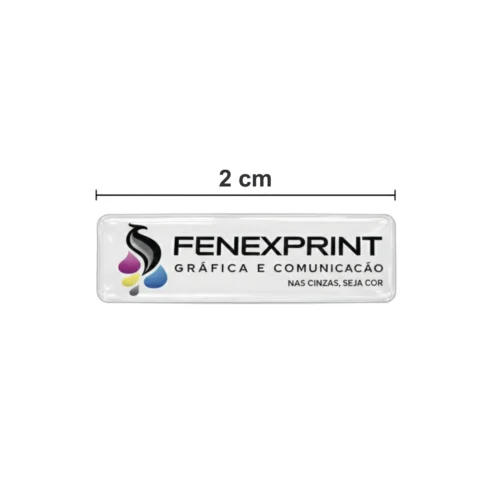 Adesivo 3D Resinado Retangular