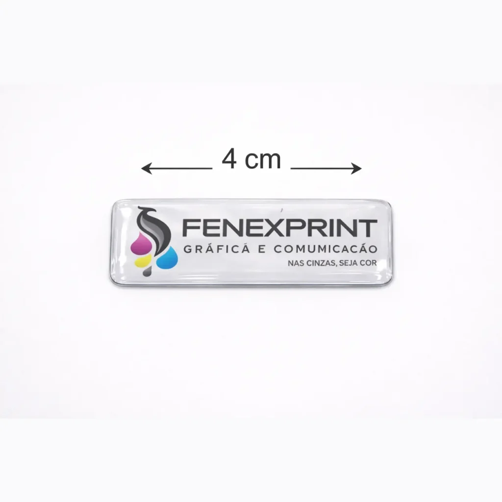 Adesivo 3D Resinado Retangular