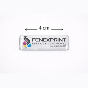 Adesivo 3D Resinado Retangular