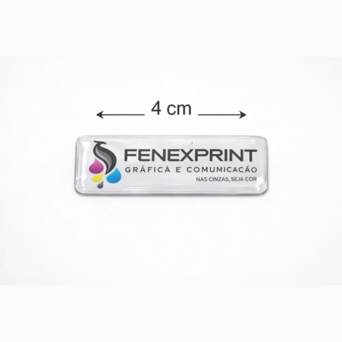 Adesivo 3D Resinado Retangular