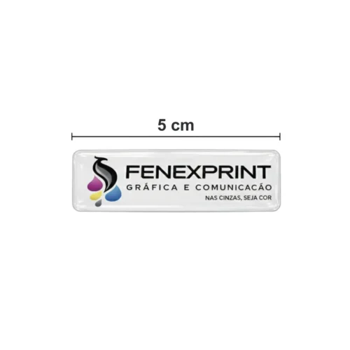 Adesivo 3D Resinado Retangular