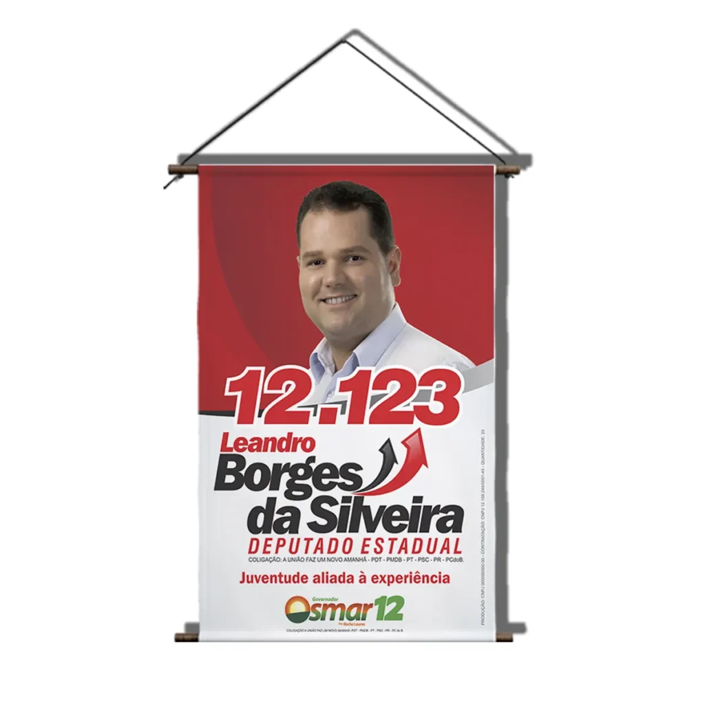 Banner em Lona Vertical Eleições 2024