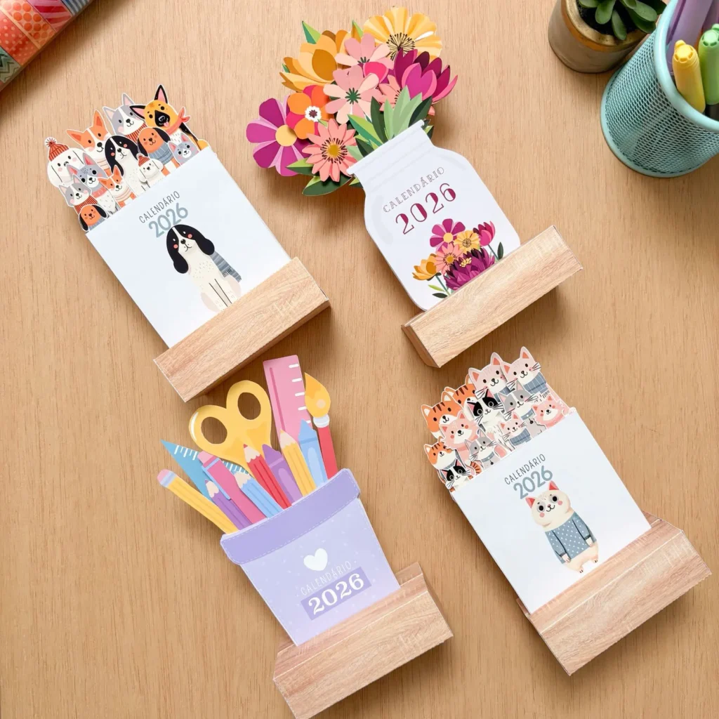 Calendário Personalizado 2026 - Vários o modelos