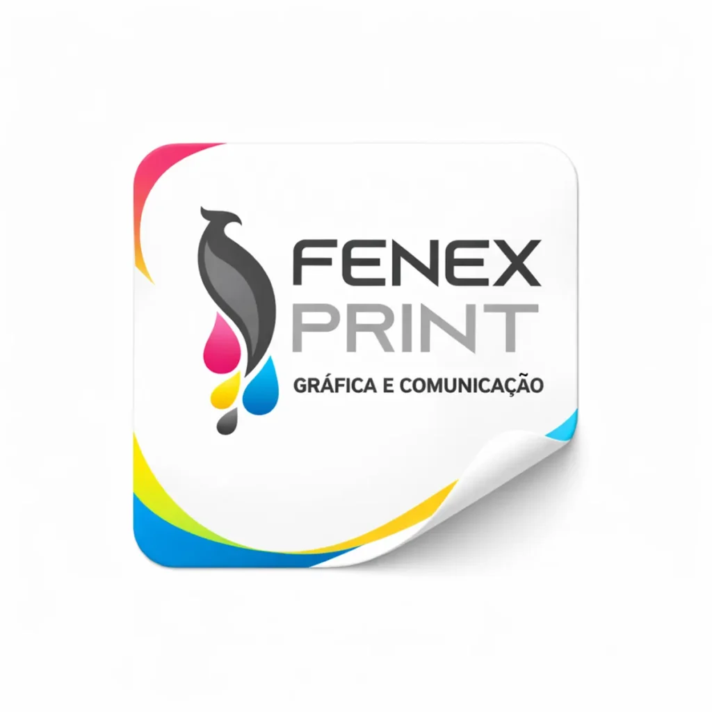 Rótulo Adesivo Canto Arredondado