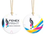 TAG Redonda Personalizada Frente e Verso