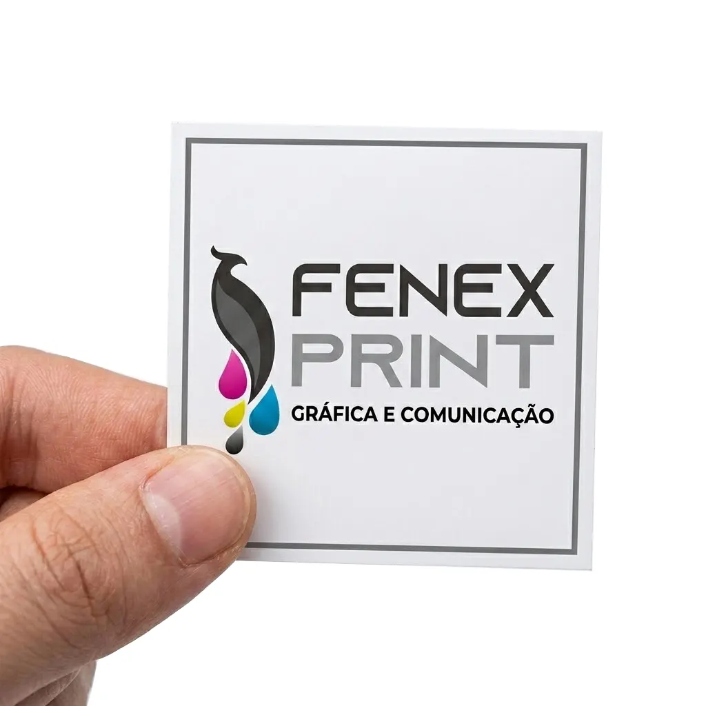 Adesivo Quadrado Branco