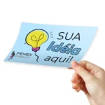 Adesivo Retangular Branco