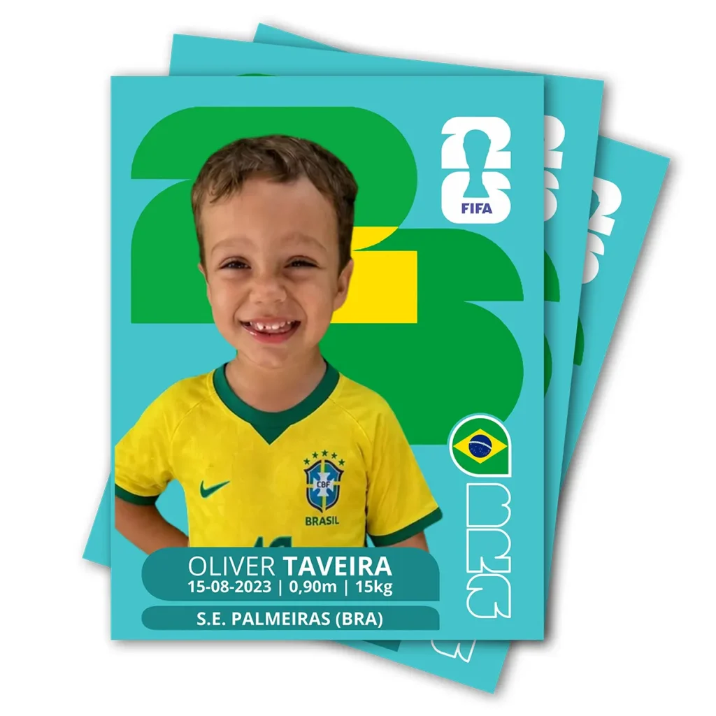 Figurinha Personalizada Copa do Mundo 2026