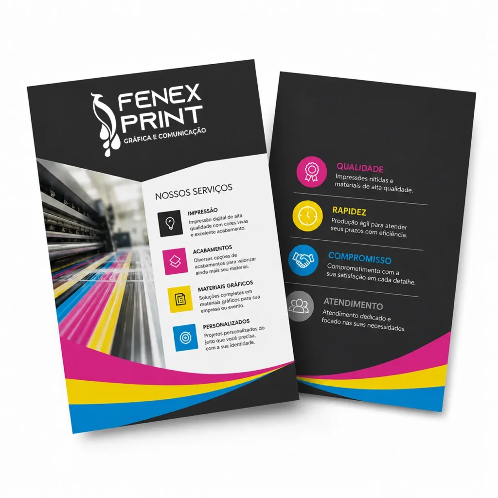 Panfleto Personalizado Frente e Verso A6