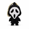 Entre no clima do Halloween com o Chaveiro Halloween Ghostface 3D, produzido em impressora 3D e inspirado no clássico visual do personagem Ghostface.